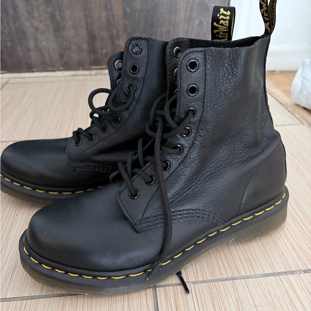 Dr. Martens Black Leather Pascal Boots